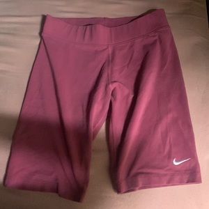 pink nike biker shorts